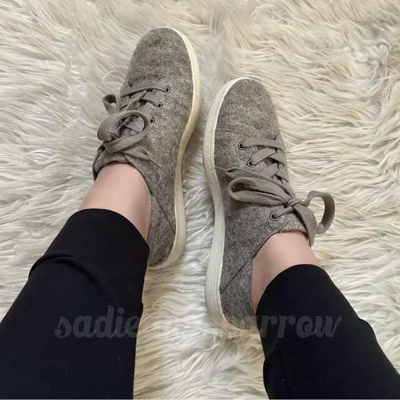 EILEEN FISHER 11 Clifton Felted Wool Sneakers in Koala Gray • Fall Winter Shoes - Picture 15 of 16